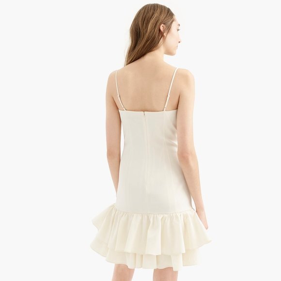 NWT J. Crew Fluted Stretch Faille Party Dress - Picture 4 of 6